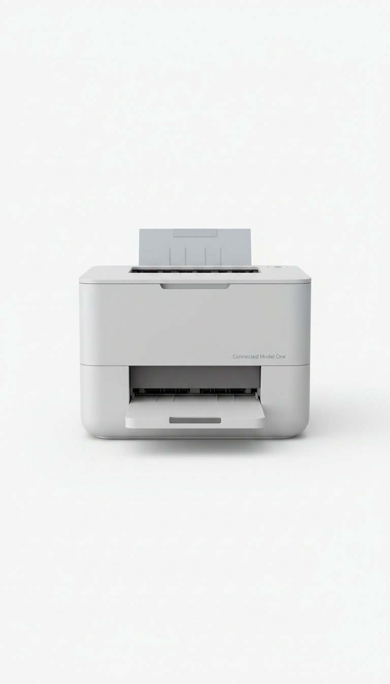 Compact wireless printer matte finish