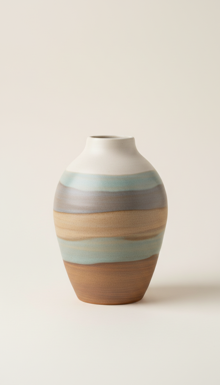 Hand-Thrown Ceramic Vase