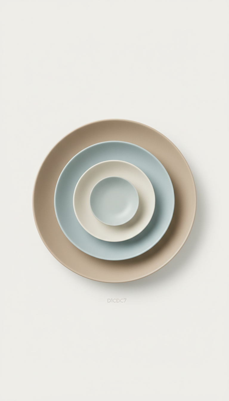 Minimalist Porcelain Plate Set